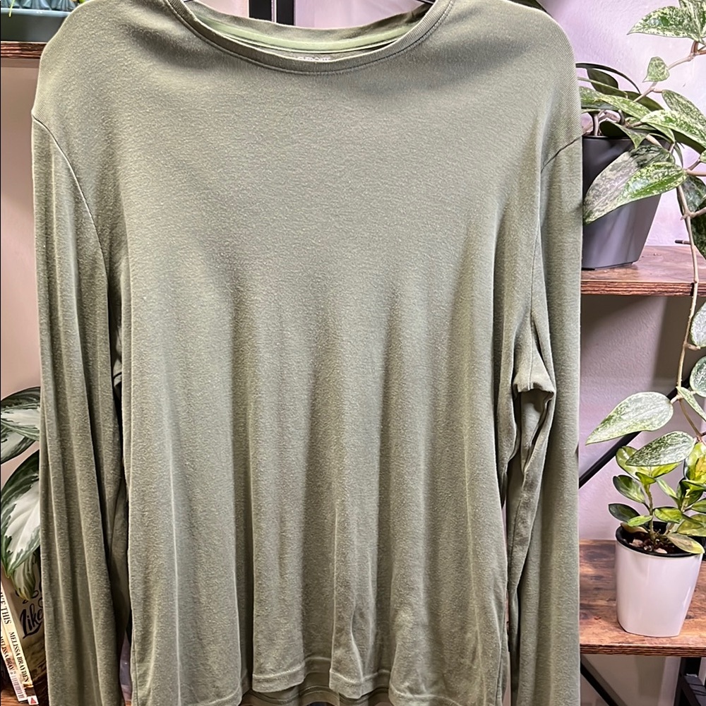 Cherokee Green Long Sleeve Relaxed T-Shirt